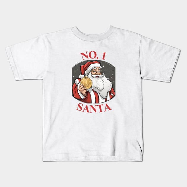 No. 1 Santa Kids T-Shirt by Koala Bliss